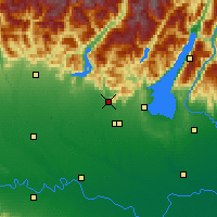 Nearby Forecast Locations - Brescia - mapa