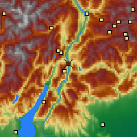 Nearby Forecast Locations - Trydent - mapa