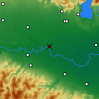 Nearby Forecast Locations - Cremona - mapa