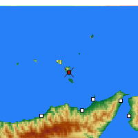 Nearby Forecast Locations - Lipari - mapa