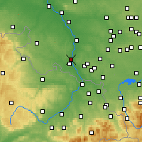 Nearby Forecast Locations - Racibórz - mapa