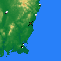 Nearby Forecast Locations - Gorey - mapa
