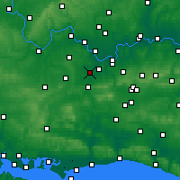 Nearby Forecast Locations - Woking - mapa