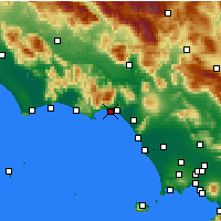 Nearby Forecast Locations - Formia - mapa