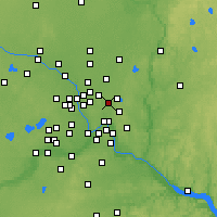 Nearby Forecast Locations - Vadnais Heights - mapa