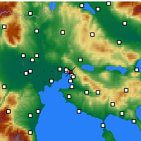 Nearby Forecast Locations - Sikies - mapa