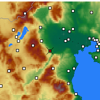 Nearby Forecast Locations - Weria - mapa
