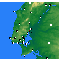 Nearby Forecast Locations - Vila Franca de Xira - mapa