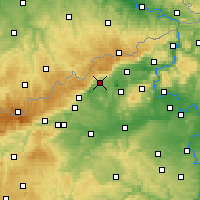 Nearby Forecast Locations - Litvínov - mapa