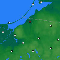 Nearby Forecast Locations - Braniewo - mapa