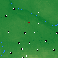 Nearby Forecast Locations - Gostynin - mapa
