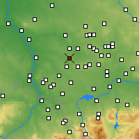 Nearby Forecast Locations - Knurów - mapa
