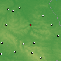 Nearby Forecast Locations - Krasnystaw - mapa