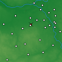 Nearby Forecast Locations - Milanówek - mapa