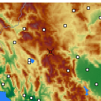 Nearby Forecast Locations - Metsowo - mapa