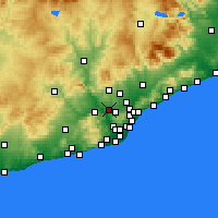Nearby Forecast Locations - Rubi - mapa