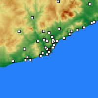 Nearby Forecast Locations - L'Hospitalet de Llobregat - mapa
