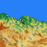 Nearby Forecast Locations - Santutxu - mapa