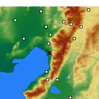Nearby Forecast Locations - Dörtyul - mapa