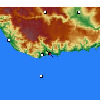 Nearby Forecast Locations - Bozyazı - mapa