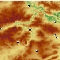 Nearby Forecast Locations - Dénia - mapa