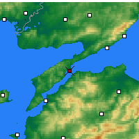 Nearby Forecast Locations - Gallipoli - mapa