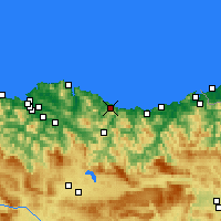 Nearby Forecast Locations - Ondarroa - mapa
