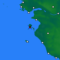 Nearby Forecast Locations - Île de Noirmoutier - mapa