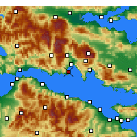 Nearby Forecast Locations - Galaxidi - mapa
