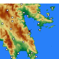 Nearby Forecast Locations - Paralia - mapa