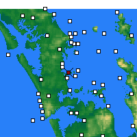 Nearby Forecast Locations - Whangaparaoa Peninsula - mapa