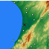 Nearby Forecast Locations - Foxton - mapa