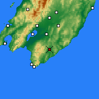 Nearby Forecast Locations - Waipawa - mapa