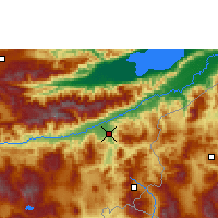 Nearby Forecast Locations - Zacapa - mapa