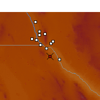 Nearby Forecast Locations - Ciudad Juárez - mapa