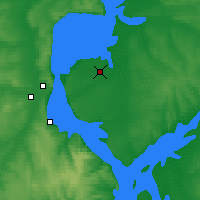 Nearby Forecast Locations - Uljanowsk - mapa