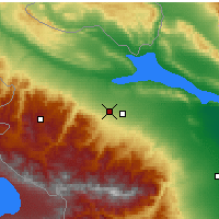 Nearby Forecast Locations - Gandża - mapa