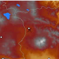 Nearby Forecast Locations - Giumri - mapa