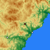 Nearby Forecast Locations - Dalniegorsk - mapa
