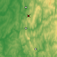 Nearby Forecast Locations - Kizieł - mapa