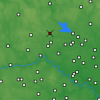 Nearby Forecast Locations - Łobnia - mapa