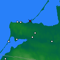 Nearby Forecast Locations - Zielenogradsk - mapa