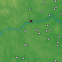 Nearby Forecast Locations - Zwienigorod - mapa