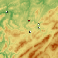 Nearby Forecast Locations - Ust'-Kataw - mapa