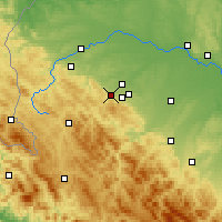 Nearby Forecast Locations - Borysław - mapa
