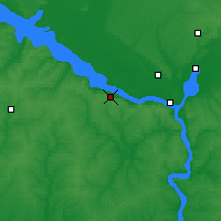 Nearby Forecast Locations - Kamieńskie - mapa