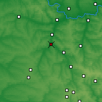 Nearby Forecast Locations - Drużkiwka - mapa