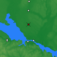 Nearby Forecast Locations - Hłobyne - mapa