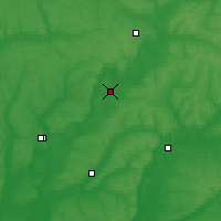 Nearby Forecast Locations - Łebedyn - mapa