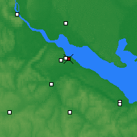 Nearby Forecast Locations - Czerkasy - mapa